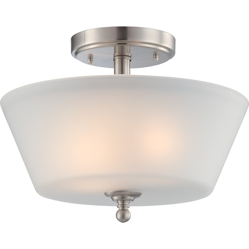 Glass Semi Flush Mount