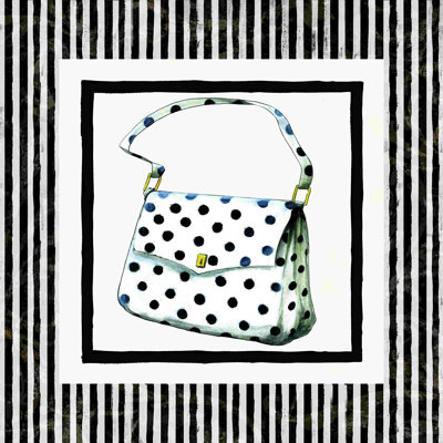 Sac à main à rayures