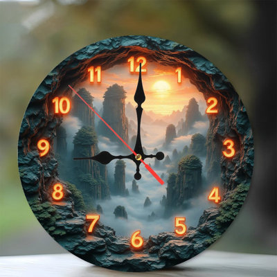 Horloge murale Sunrise Mountain