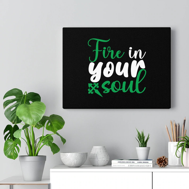 Fire in Your Soul 1 Piece Wrapped Canvas Wall Art, 28cm H x 36cm W