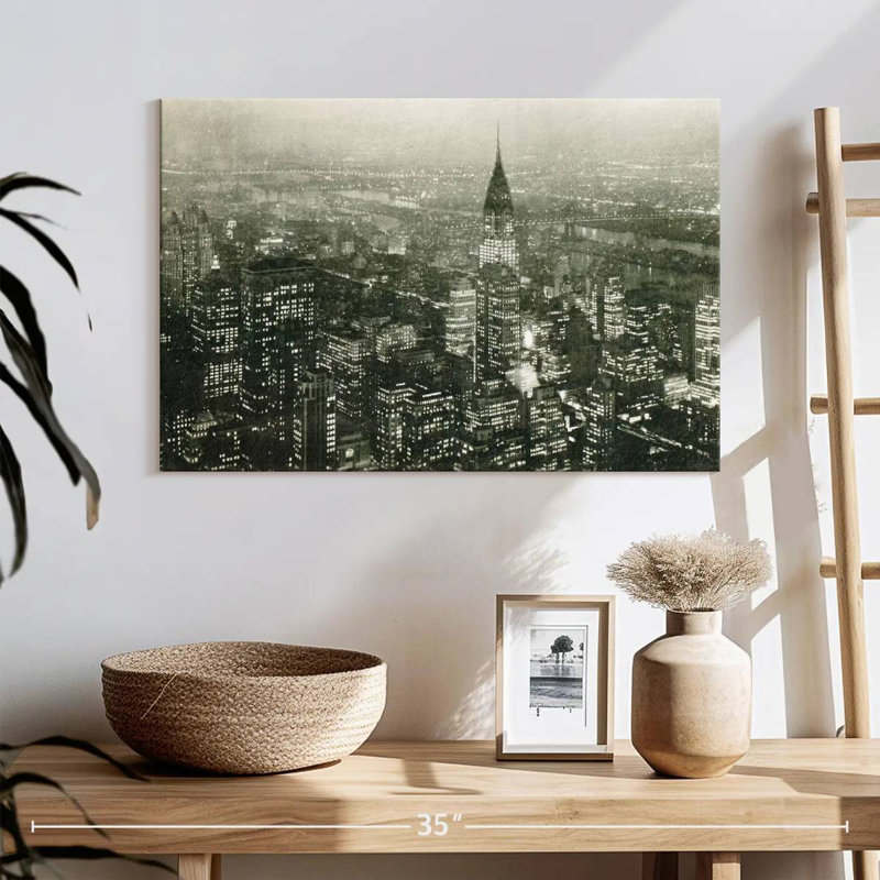 Nicci, superbe Manhattan la nuit, H 16 po x l 24 po