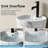 SUPERFLO 15.8'' Vitreous China Circular Bathroom Sink with Overflow