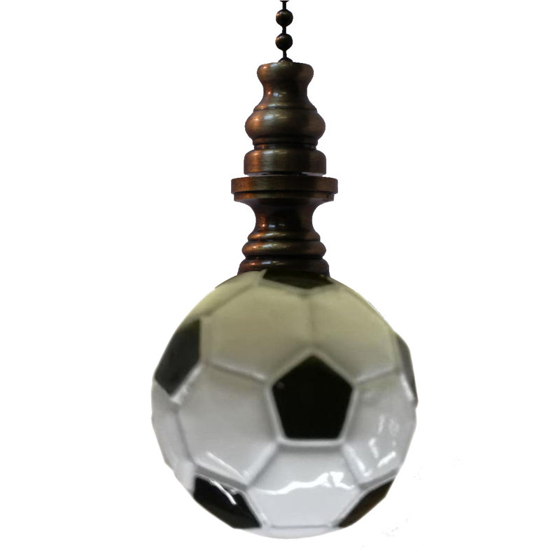 Alloy Soccer Ball Ceiling Fan Pull Chain