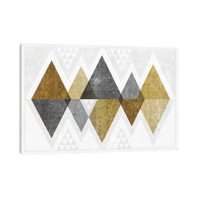 Mod Triangles II.B by Michael Mullan - Floater Frame Gallery-Wrapped Canvas Giclée on Canvas