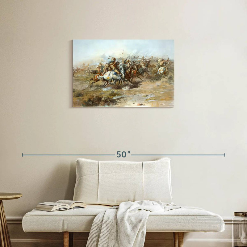 Lelar The Custer Fight, 20" H x 30" W