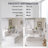 L-Shaped Corner Bed Frame With Drawer, Bookcase, Led Downlight And USB Port For Small Room,Bedroom, Guest Room-110746837