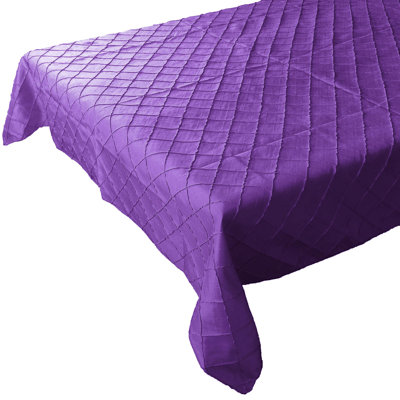 Pintuck Taffeta Tablecloth