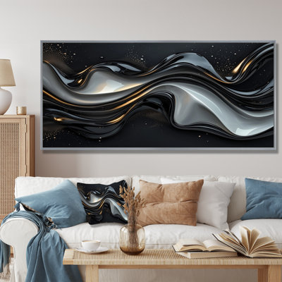 Fractal Black And Grey Peano Curve II - Fractals Wall Art