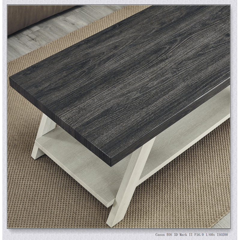 Table basse Athens, Gris anthracite, Beige