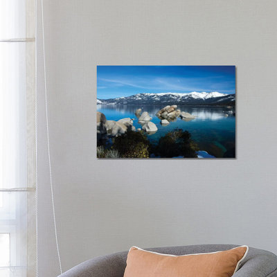 Rocks in a Lake, Lake Tahoe, California, USA IV 1 Piece Wrapped Canvas Wall Art