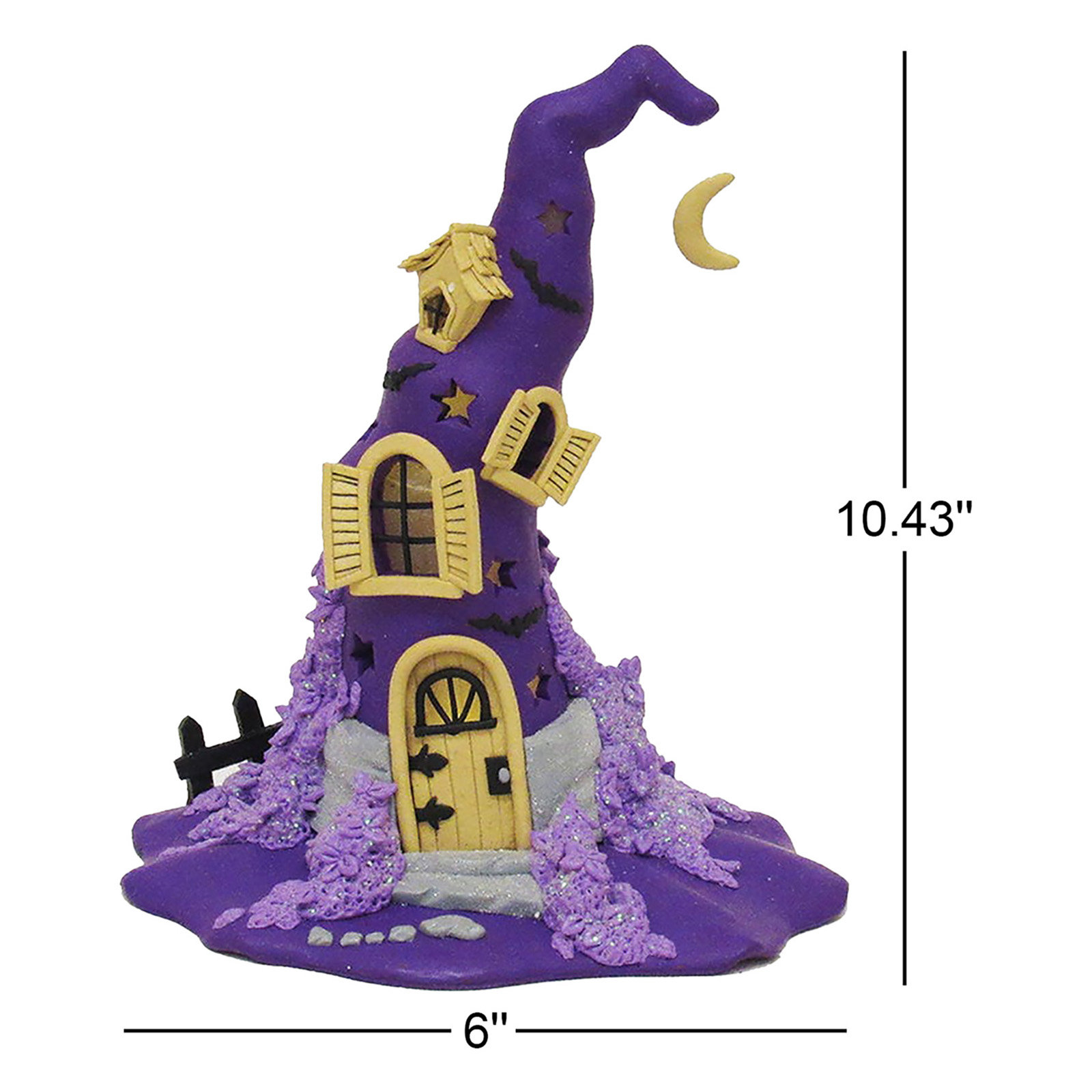Lighted Witch Hat Holiday Accent