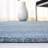 Abbie-Jo Hand Loomed Viscose/Cotton/Wool Solid Color Rug in Teal/Blue-1803986444
