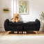 Bancs de rangement, pieds en bois et velours côtelé de 145 cm, entrée de chambre moderne-1194708215