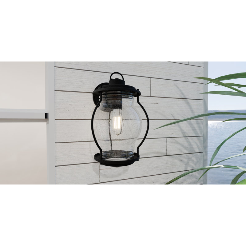 Lanterne murale d'extérieur 1 lumière Landrienne, H 9,75 po x l 6 po x P 7,25 po