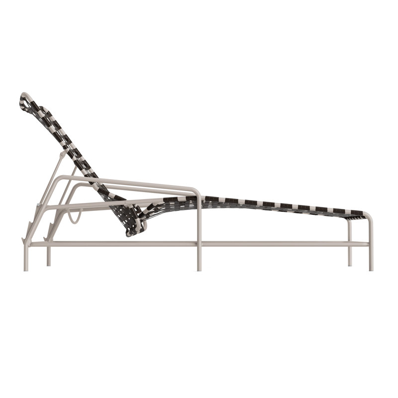 Kantan Outdoor Chaise Lounge, Coffee/Dove Smooth