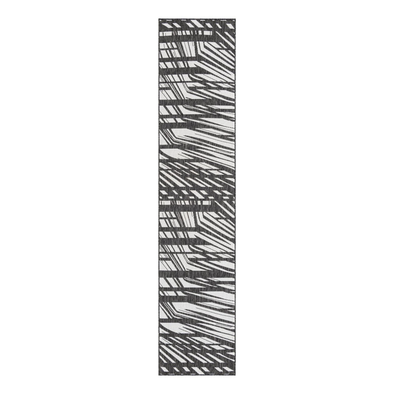 Tapis intérieur / extérieur d'extérieur moderne, Tapis de couloir 2 pi 7 po x 12 pi