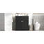 Meuble-lavabo de salle de bain 30 po - Armoire moderne noire avec charnières et poignée en métal exquise-432192762