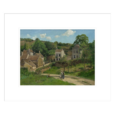 «The Hermitage at Pontoise» par Camille Pissarro, impression giclée sur cadre