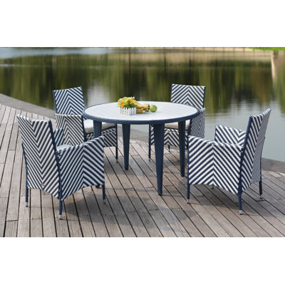 Ensemble repas 5 pièces avec coussins Mcrady