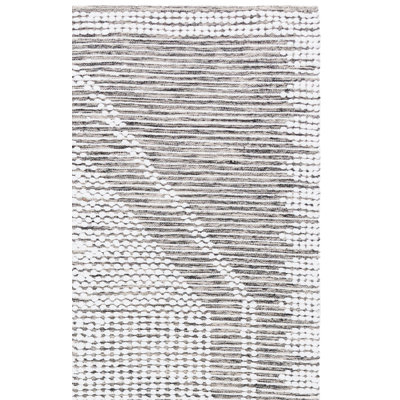 Tapis noir / ivoire Jasone 980