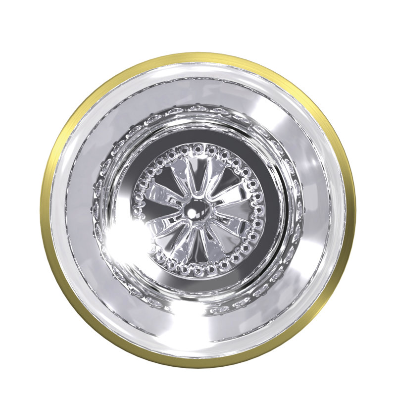 Hobson Non-Turning Glass Knob with Kinsler Trim, Yes, Satin Brass