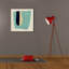 «Teal Swipe 2» par Emma Caroline, art mural sur toile, 26 po x 26 po