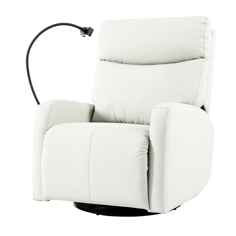 Chaise berçante pivotante 360 ° - Design confortable gris pour le plaisir