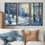 «White Pine Tree In Winter Forest Panorama», ensemble de reproductions d'art mural paysage d'hiver-107200610-107200602