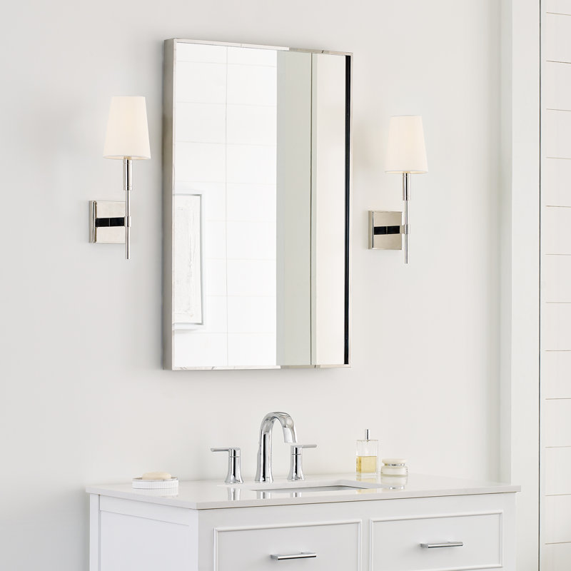 Altera Steel Wallchiere, Polished Nickel