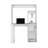 Maine Desk With Hutch and  Shelves-1724050300