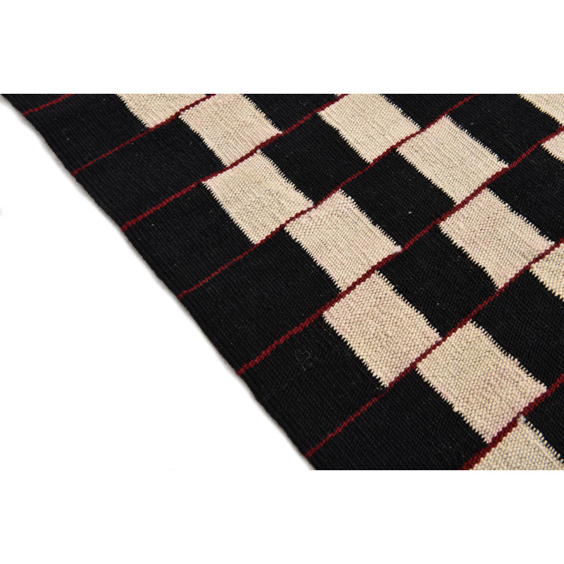 Tapis noir et blanc Noor