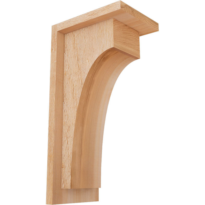 Corbeau Huntington avec plaque arrière, H 16 po x l 6 po x P 8 po, Cèdre rouge, Sciage brut