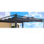 Abri de protection pour pergola 13 x 10 pi - Gris protégé, imperméable à l'eau pour l'extérieur, bloquant facilement