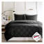 Ensemble d'édredon en duvet synthétique et matelassé simple et simple TG / 3M TG, noir / gris-122647705-122647706