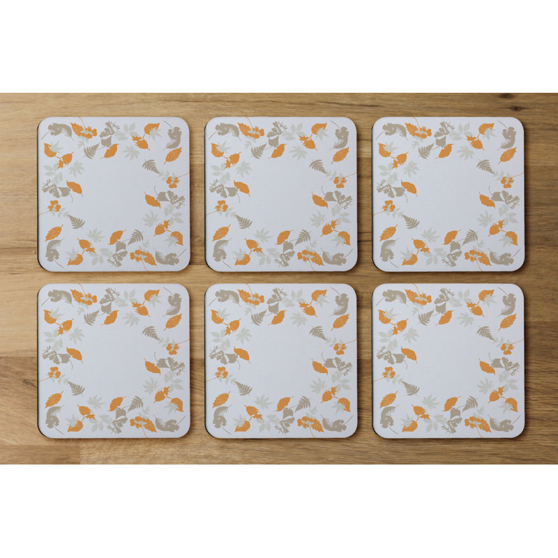 Square 6 Piece Coaster Set