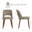 Ensemble de 4 chaises d'appoint rembourrées en similicuir avec pieds en bois massif pour salle à manger-1068077698-1068077709