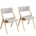 Light Gray Fabric/Beige Frame