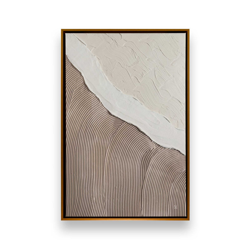 Wave Formations Duo II Set of 2 Canvas Prints in a White Frame, 30" x 20", 19" H x 26" W x 1.75"D