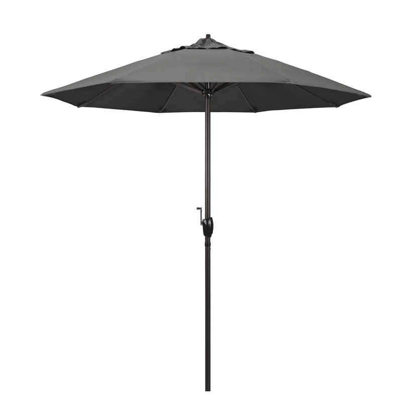 Nunn 90'' Tilt Market Umbrella Sunbrella® Umbrella, Canvas Charcoal Sunbrella® Canvas
