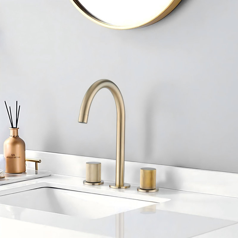 2-handle Bathroom Faucet, Brushed Gold