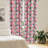 Butterfly Floral Semi-Sheer Rod Pocket Curtain Panels-247494095