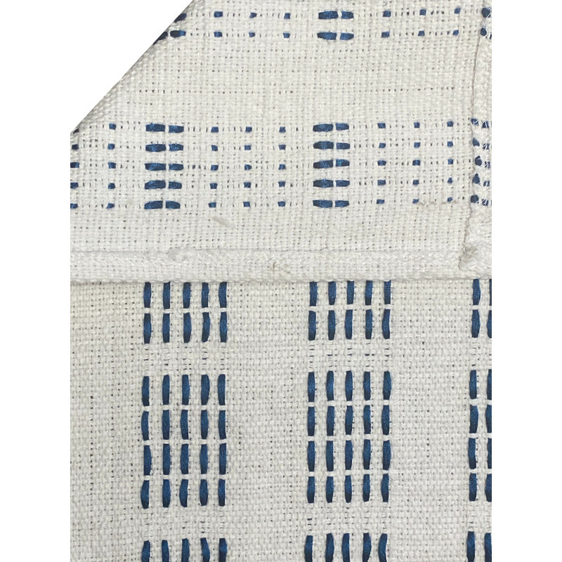 Récapitulatif de tissage en coton 19 po times fabric square, Bleu sarcelle