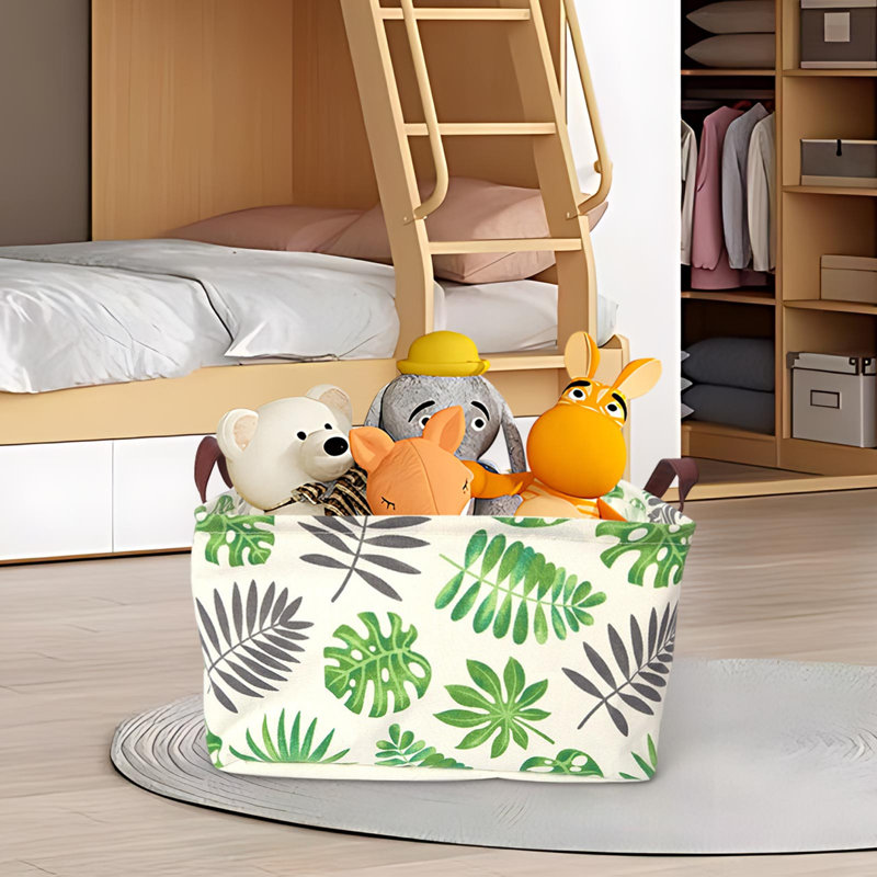 Collapsibles Storage Basket Dirty Laundry Basket Waterproof Sundries Toy Storage Basket Cabinet Sundries Storage Box, D