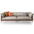 Khaki Genuine Leather Modular Sofa cushion couch-503946007