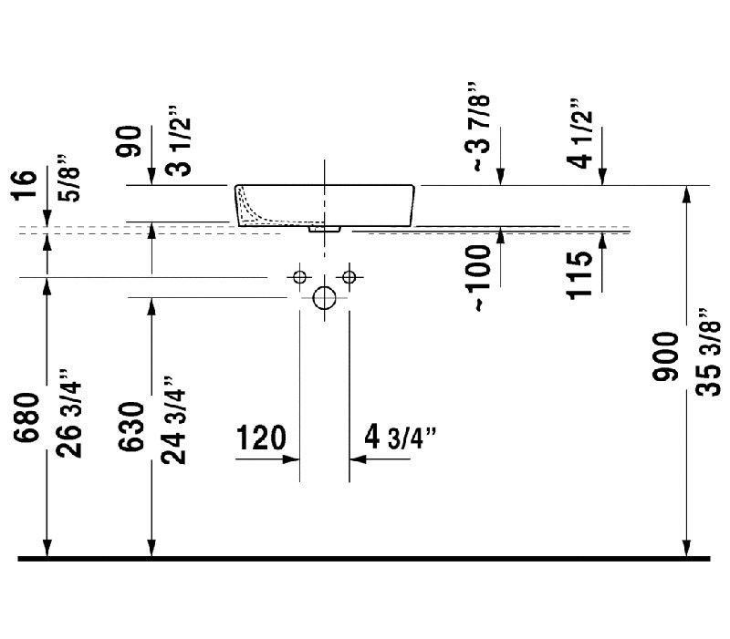 Modern White Ceramic Circular Above-Counter Bathroom Sink