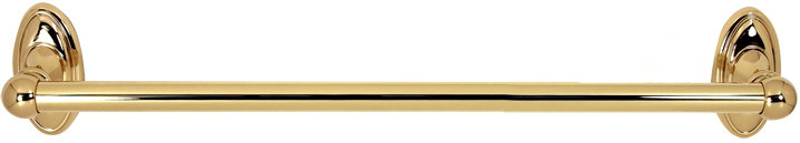 Classic Traditional 1 Wall Mounted Towel Bar, 3.0625" H x 13.75" L x 3" D, Polished Brass