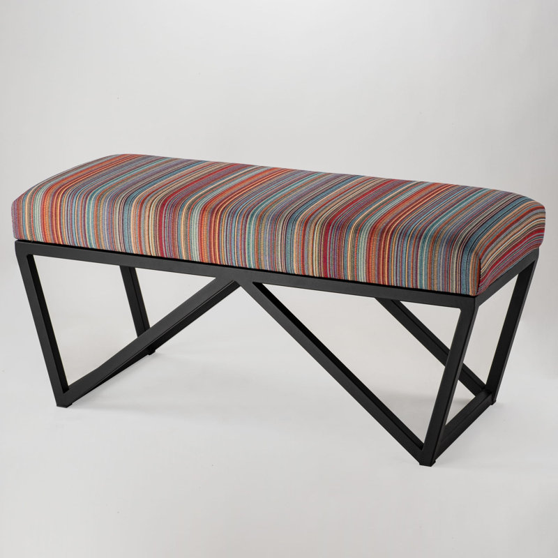 Cremont Velvet Upholstered Bench, H40 x W100 x D30cm