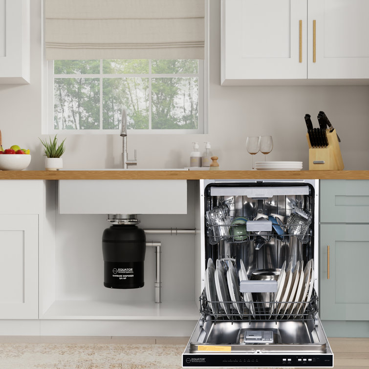 Equator 24 In Dishwasher 15 Place Quiet 110v E-star Ada+3/4 Hp Garbage Disposer