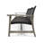 Spacious Outdoor 3 Seater In Grey With And Metal Frame For Patio, Featuring Iron Details-805950032