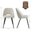 Ensemble de salle à manger rectangulaire pour 8 personnes avec chaises rembourrées l 78,7 po